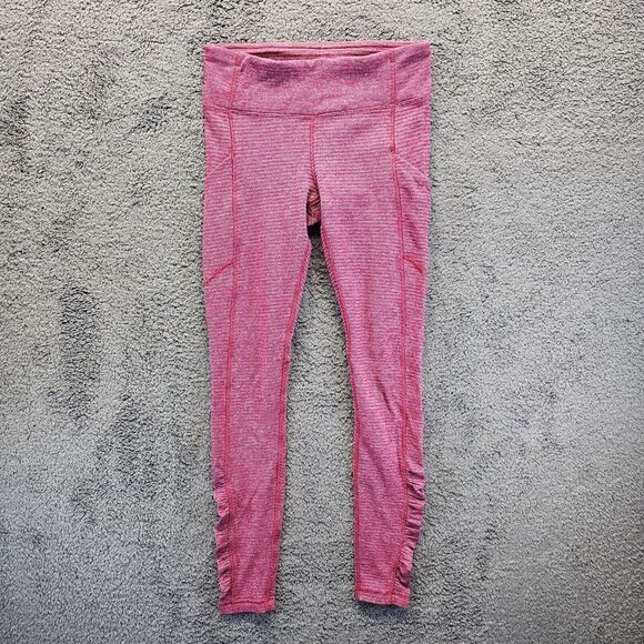 Lululemon‎ Leggings Womens Size 6 Red Athletic Workout Yoga Pants - Picture 1 of 10